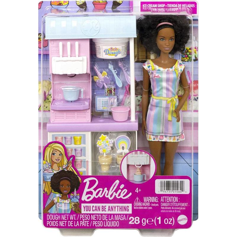 *Barbie Ice Cream Shop with Black Doll