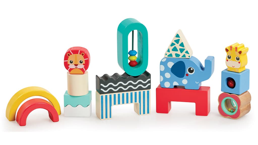 Wooden Shape & Animal Blocks