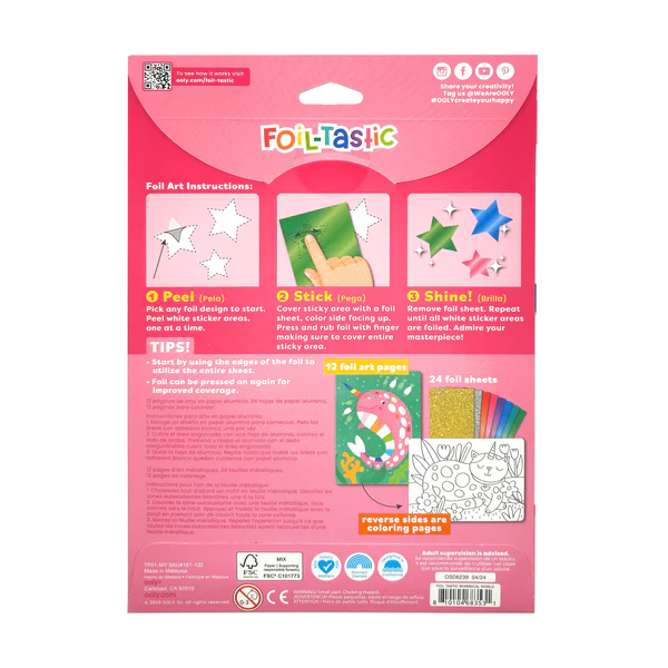 Foil-tastic: Foil Art & Coloring Fun - Whimsical World