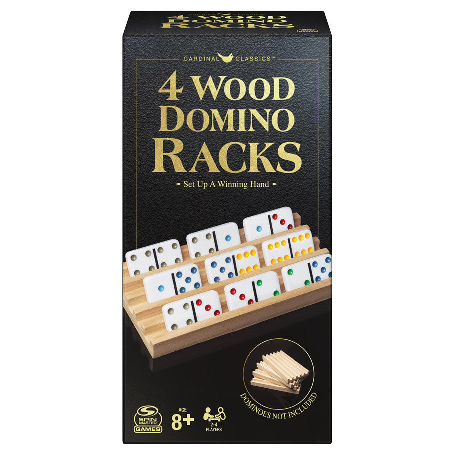Wood Domino Racks Set of 4