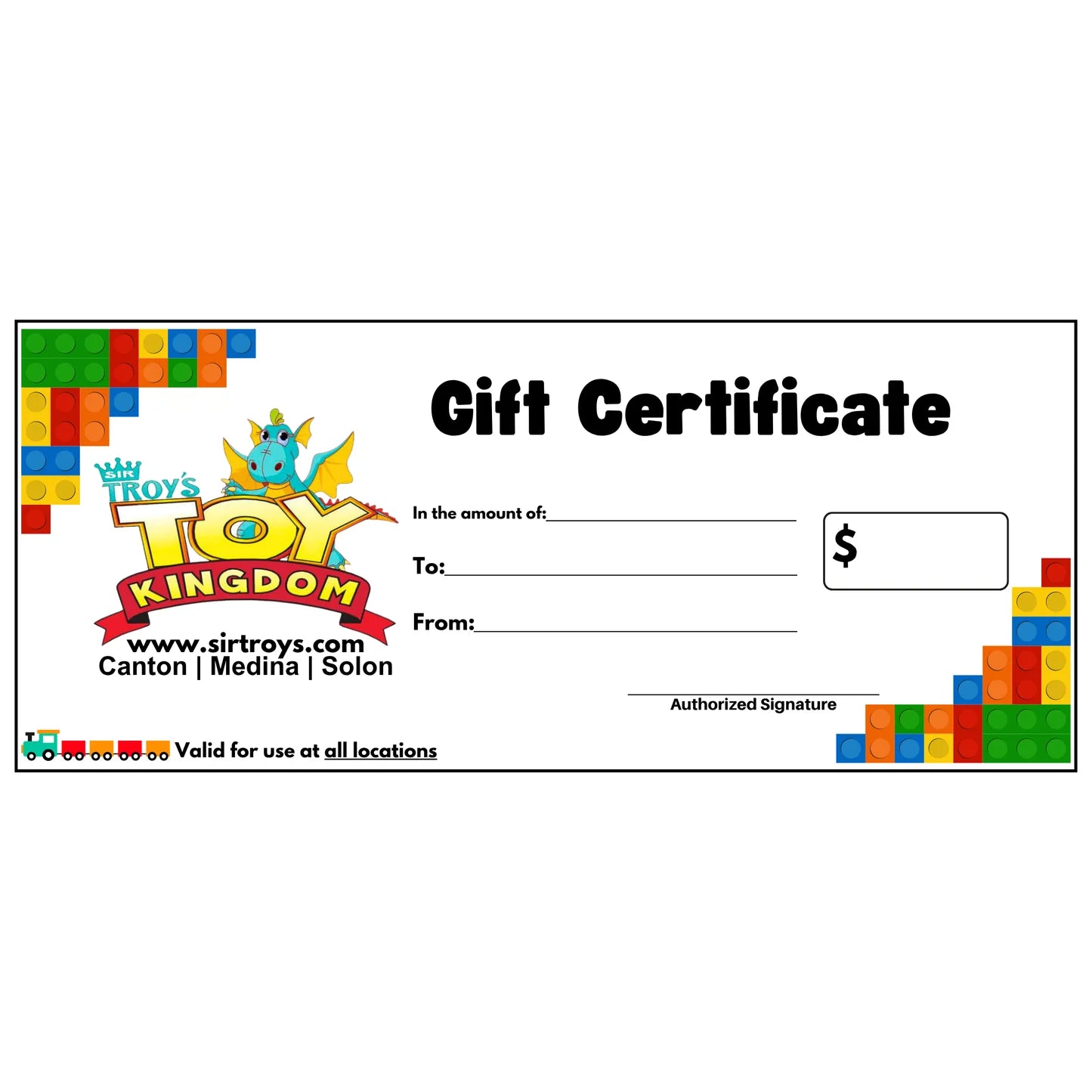 Physical Gift Card (In-Store Use Only)