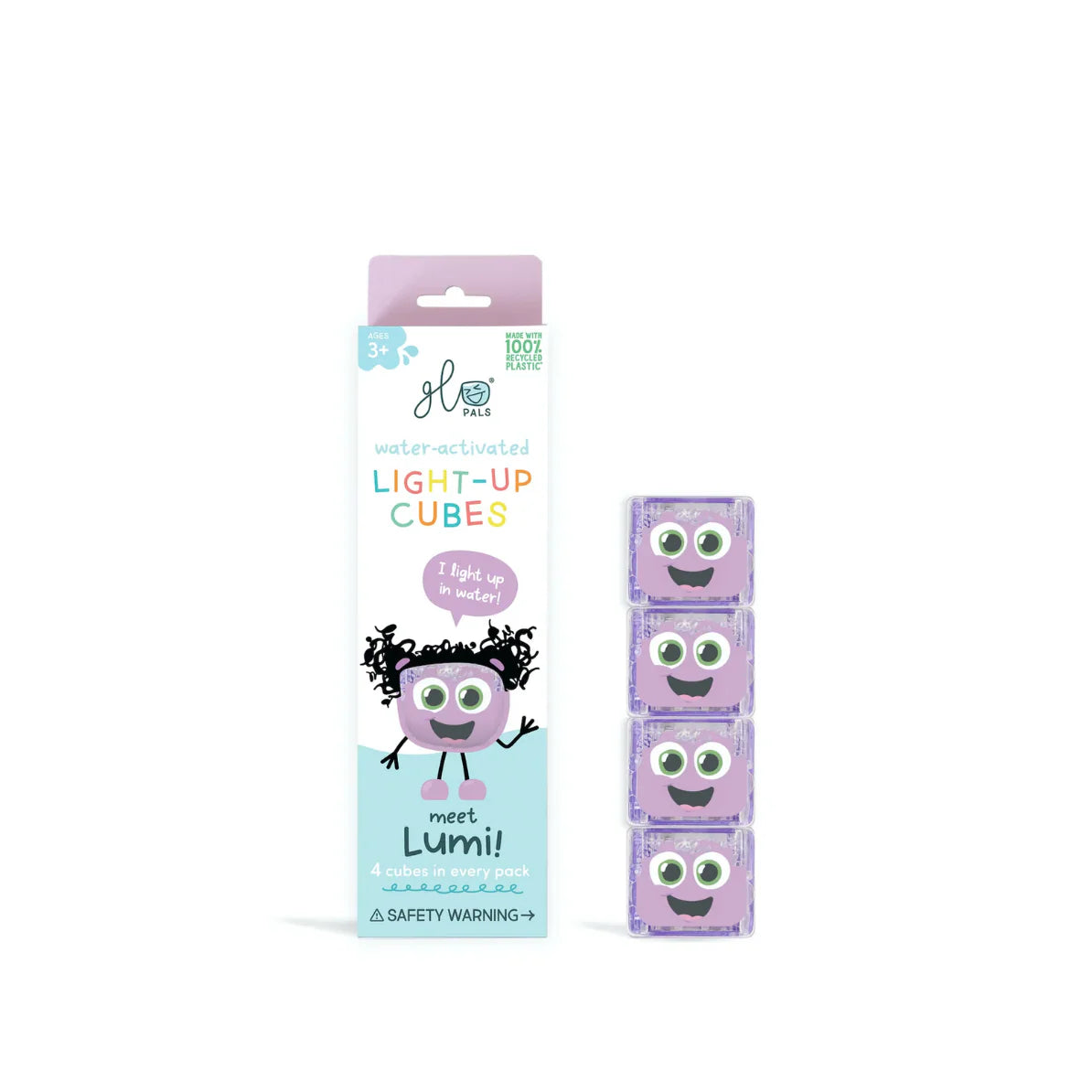 Glo Pals Lumi Light Up Cubes Purple