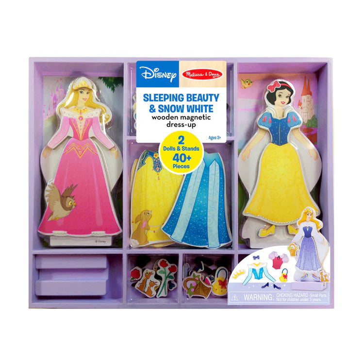 Sleeping Beauty & Snow White Wooden Magnetic Dress Up