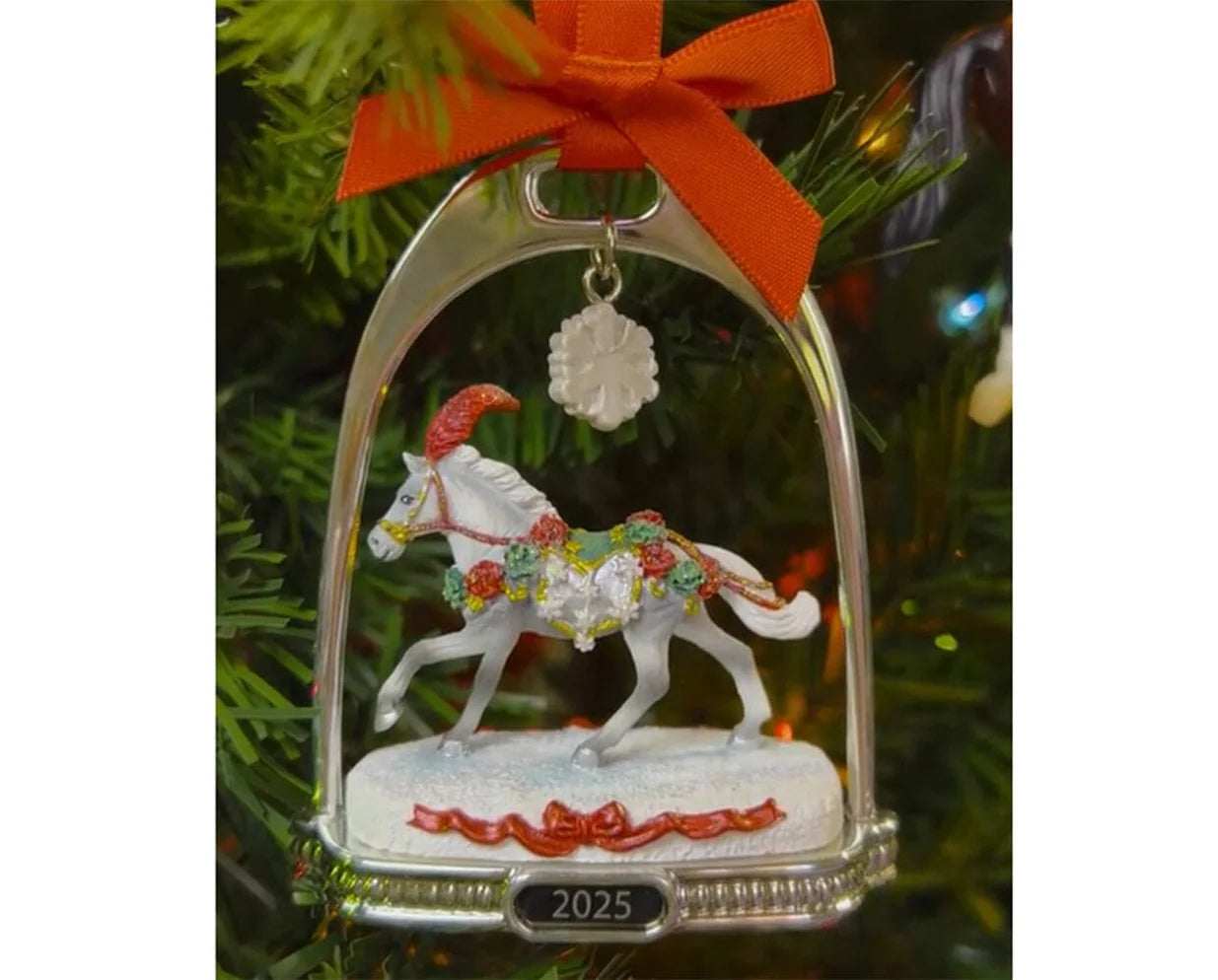 2025 Stirrup Ornament - Christmas in Bloom