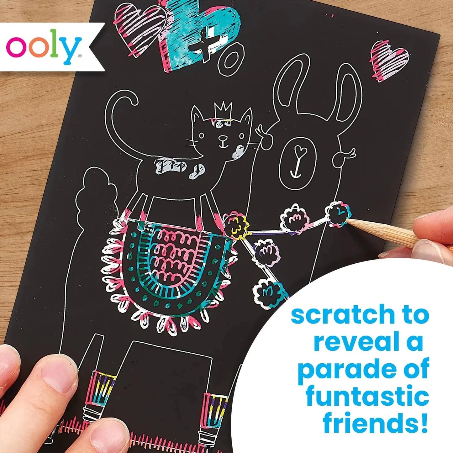 Scratch & Scribble: Mini Kit - Funtastic Friends (7pc Set)