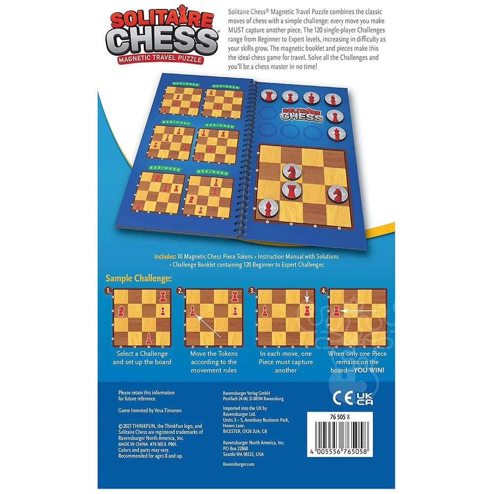 Solitaire Chess Magnetic Travel Puzzle