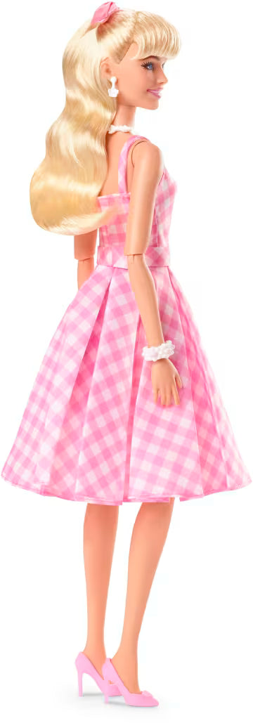 Barbie Movie Margot Robbie in Pink Gingham Dress