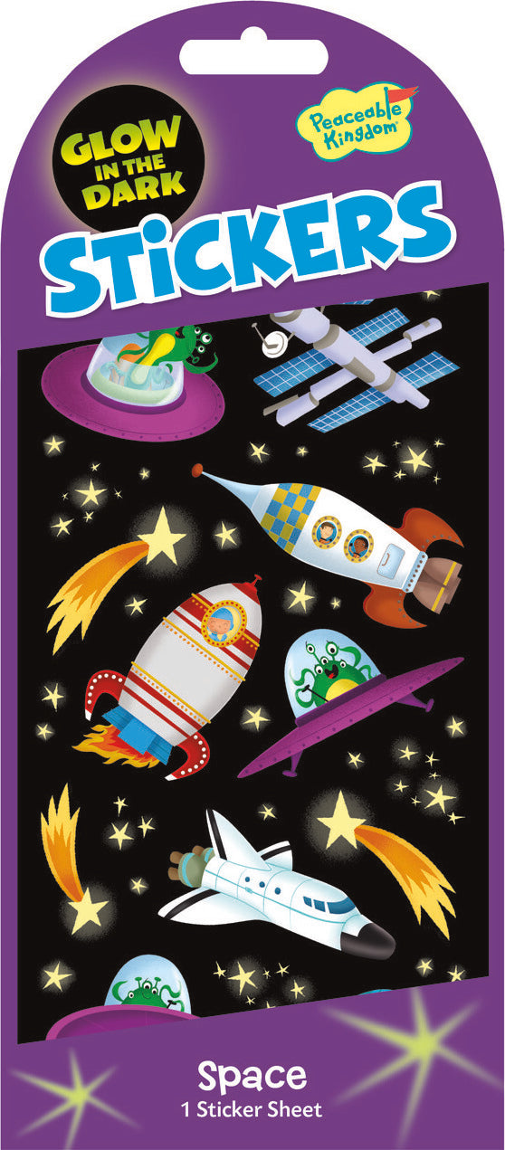 Glow-In-The-Dark: Outer Space Stickers