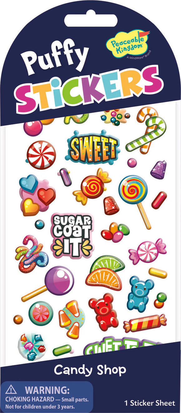 Puffy Candy Shop Stickers
