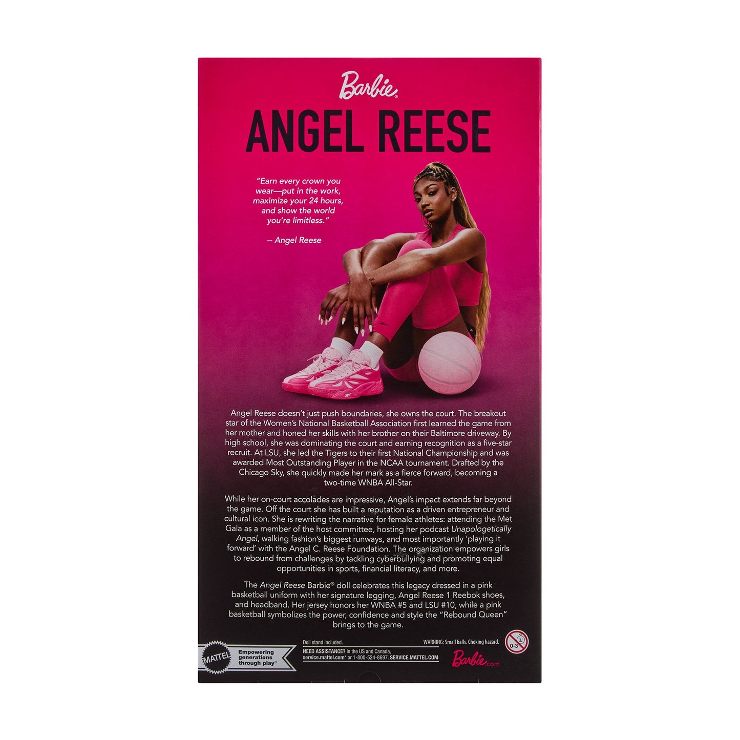 Barbie Signature Role Models Angel Reese Doll ONLINE ONLY
