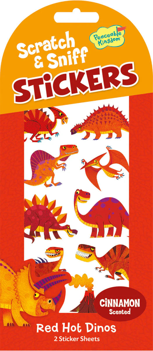 Scratch & Sniff: Red Hot Dinos Stickers