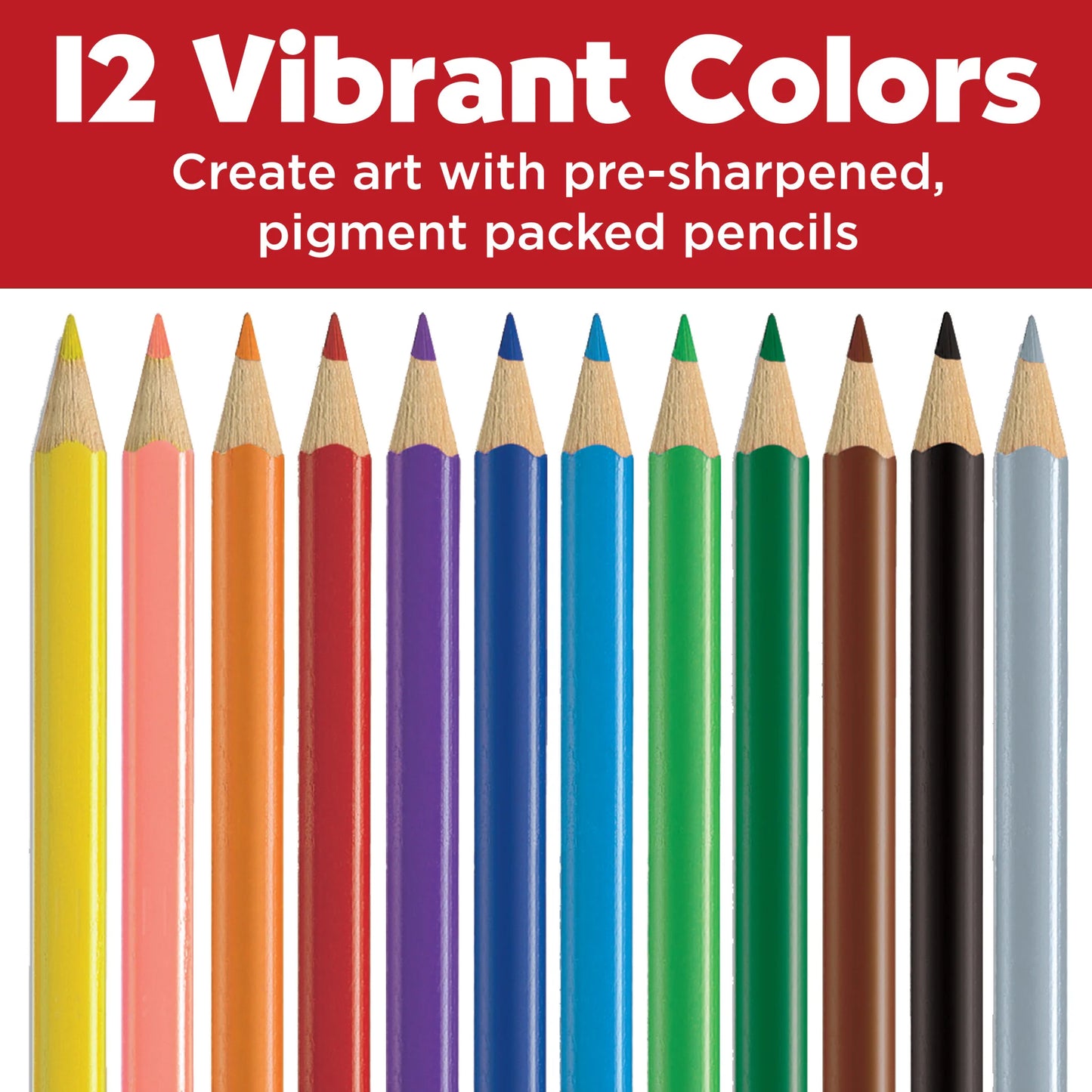 12ct Triangular Colored Eco Pencils