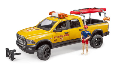 Bruder 02506 RAM 2500 Power Wagon Lifeguard w/ Figure, Stand-up Paddle and Light + Sound Module 24.12.8