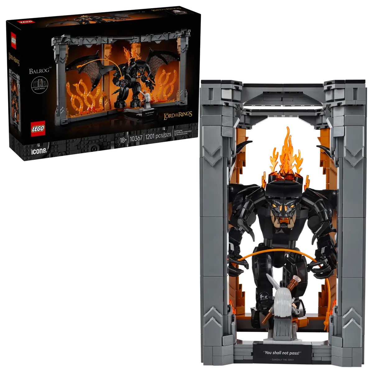 LEGO® Lord of the Rings™ Balrog Book Nook (10367)