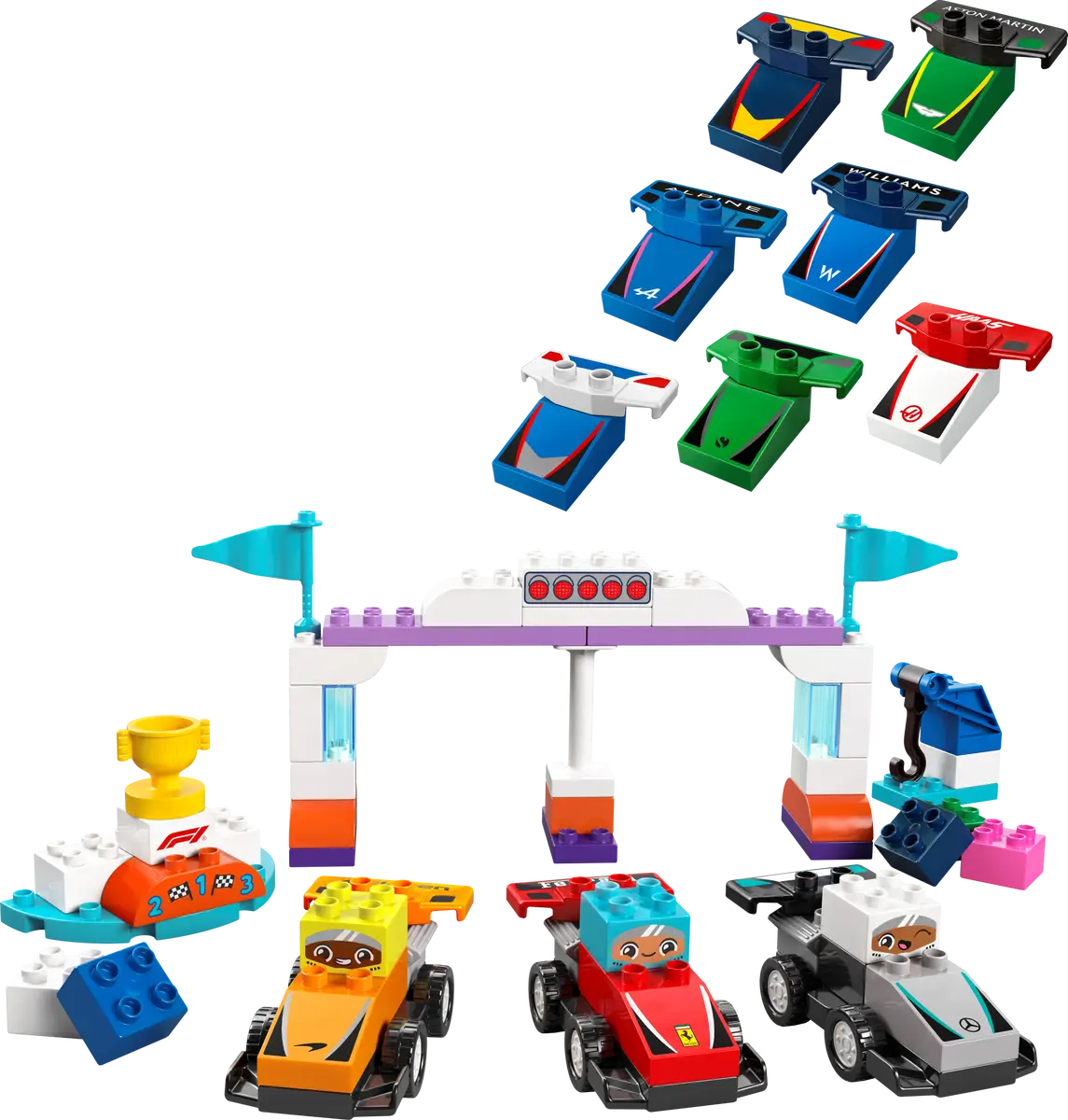 LEGO® DUPLO® F1® Team Race Cars & Drivers (10445)