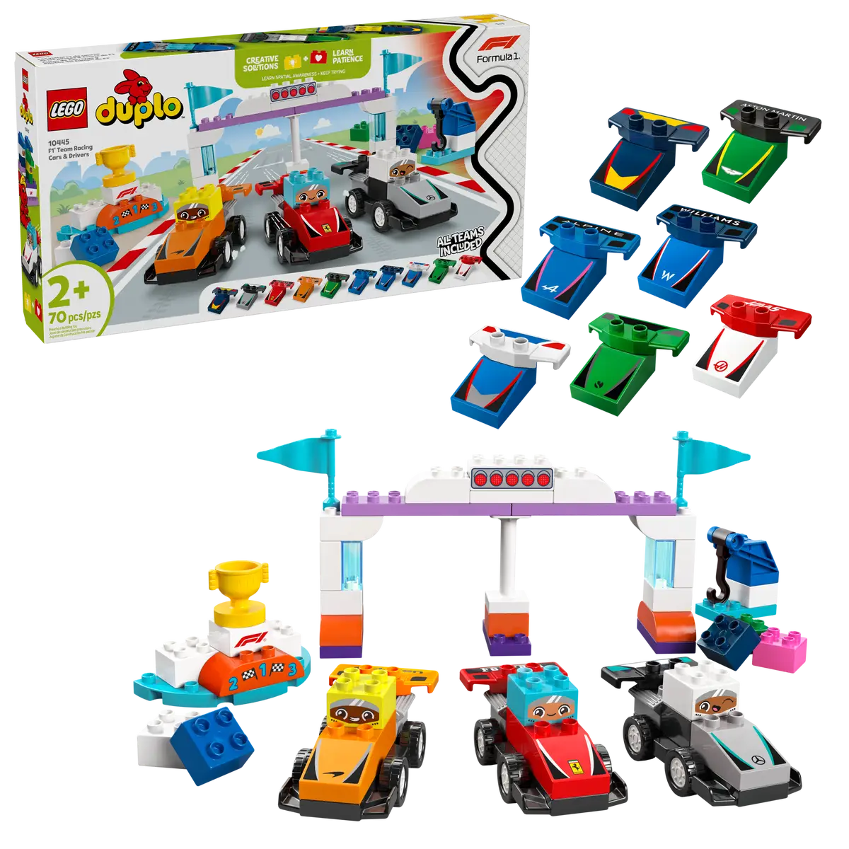 LEGO® DUPLO® F1® Team Race Cars & Drivers (10445)