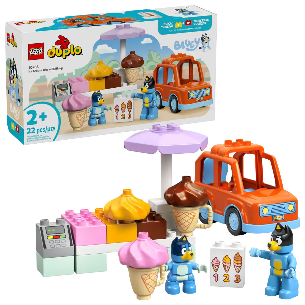 LEGO® DUPLO® Ice Cream Trip with Bluey (10458)
