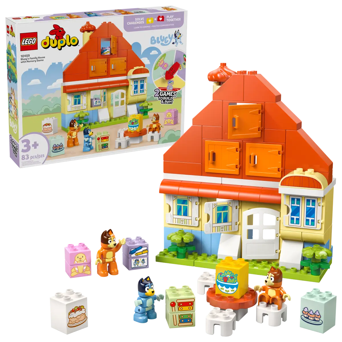 LEGO® DUPLO® Bluey's Family House with Memory Game (10459)
