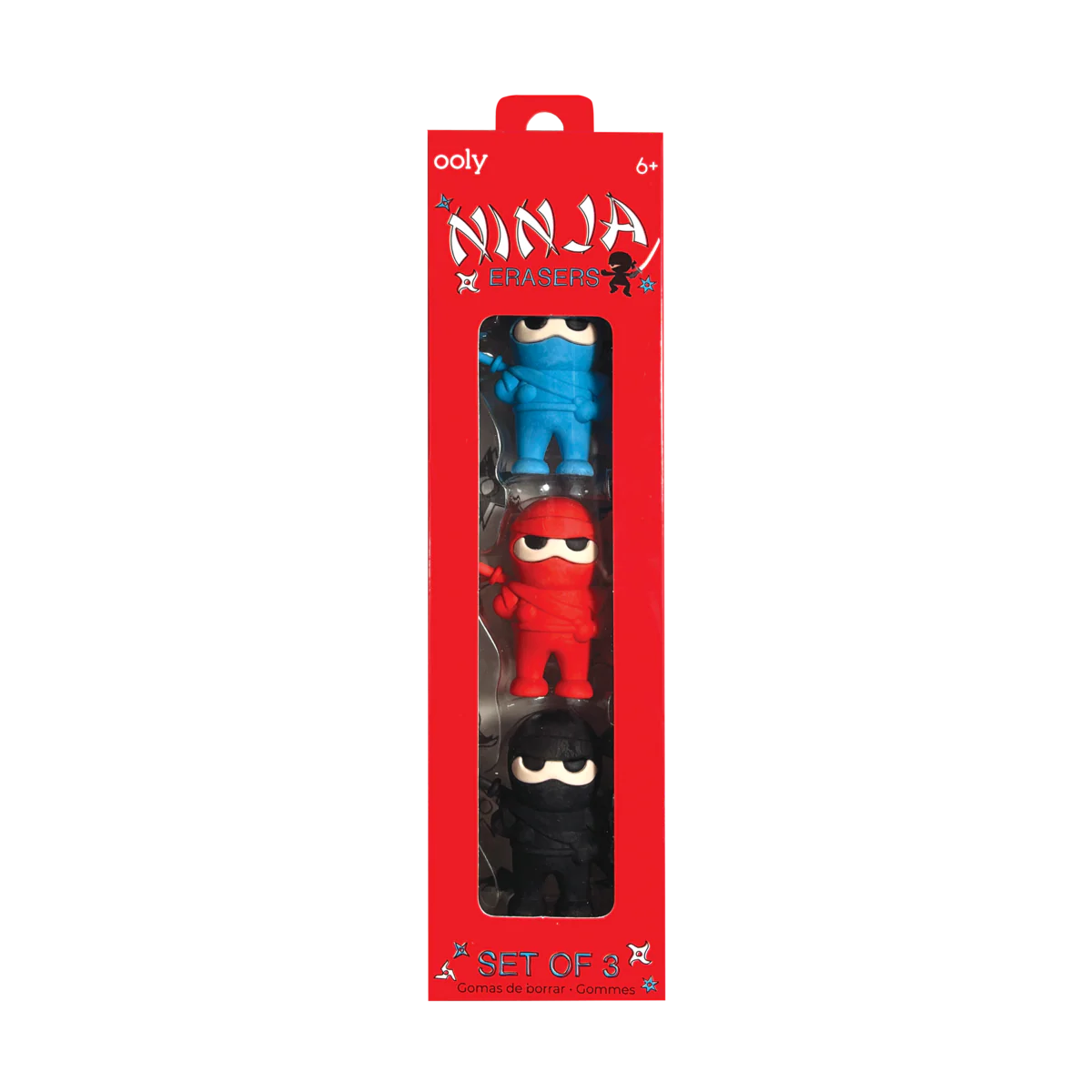 Ninja Erasers (Set of 3)