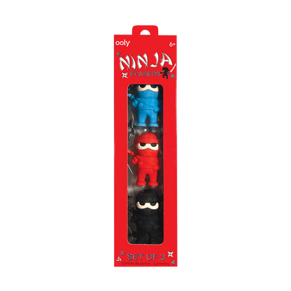 Ninja Erasers (Set of 3)