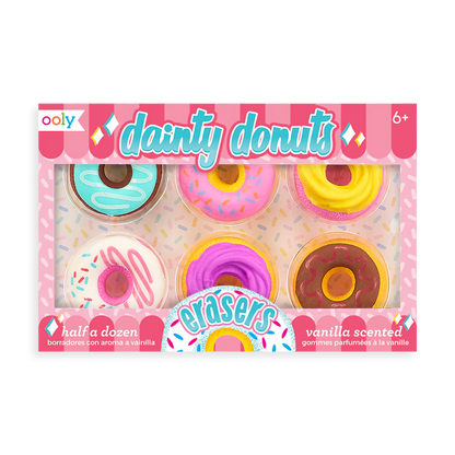 Dainty Donuts: Vanilla Scented Puzzle Erasers (Set of 6)