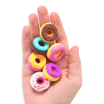 Dainty Donuts: Vanilla Scented Puzzle Erasers (Set of 6)