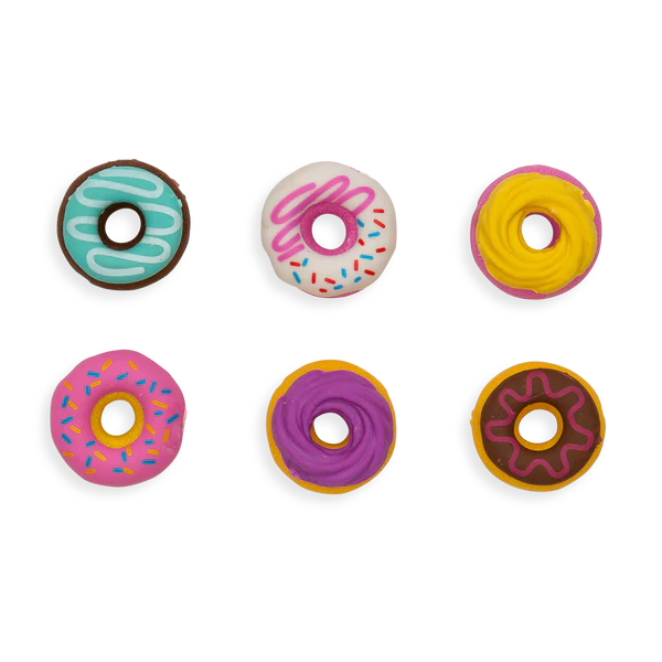 Dainty Donuts: Vanilla Scented Puzzle Erasers (Set of 6)