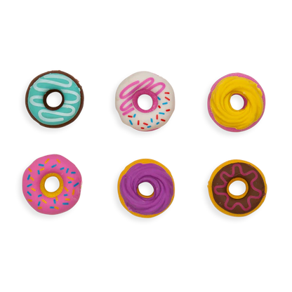 Dainty Donuts: Vanilla Scented Puzzle Erasers (Set of 6)
