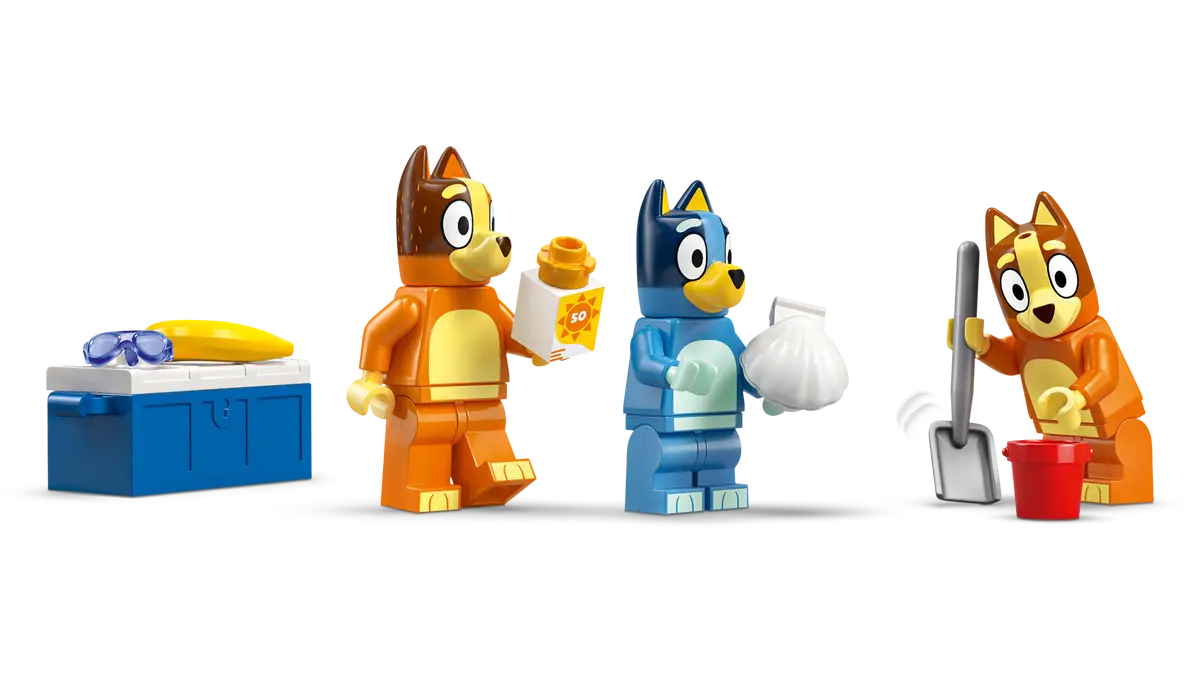 LEGO® Bluey Bluey's Beach & Family Car Trip (11202)