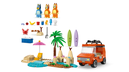 LEGO® Bluey Bluey's Beach & Family Car Trip (11202)