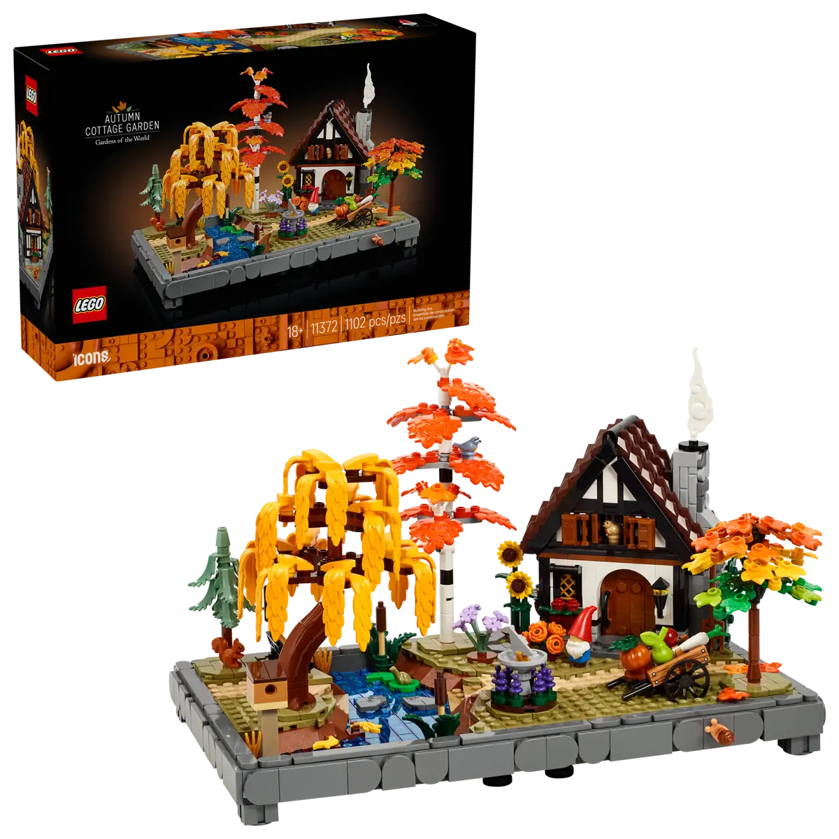 LEGO® Icons Autumn Cottage Garden (11372)