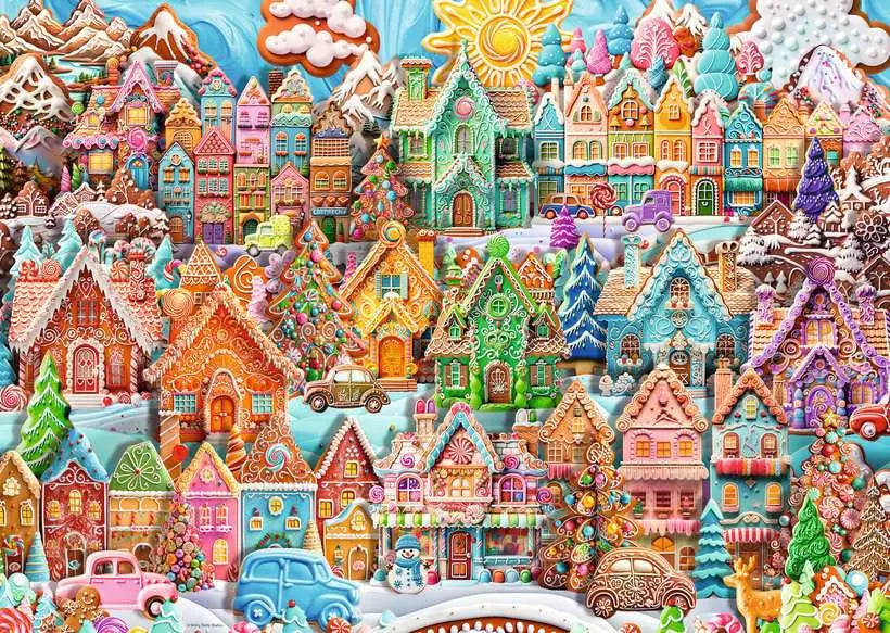 Christmas Cookie Village 1000pc