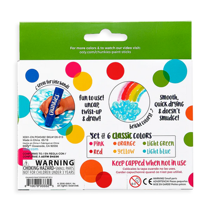 Chunkies: Paint Sticks Classic Pack (Set of 6)