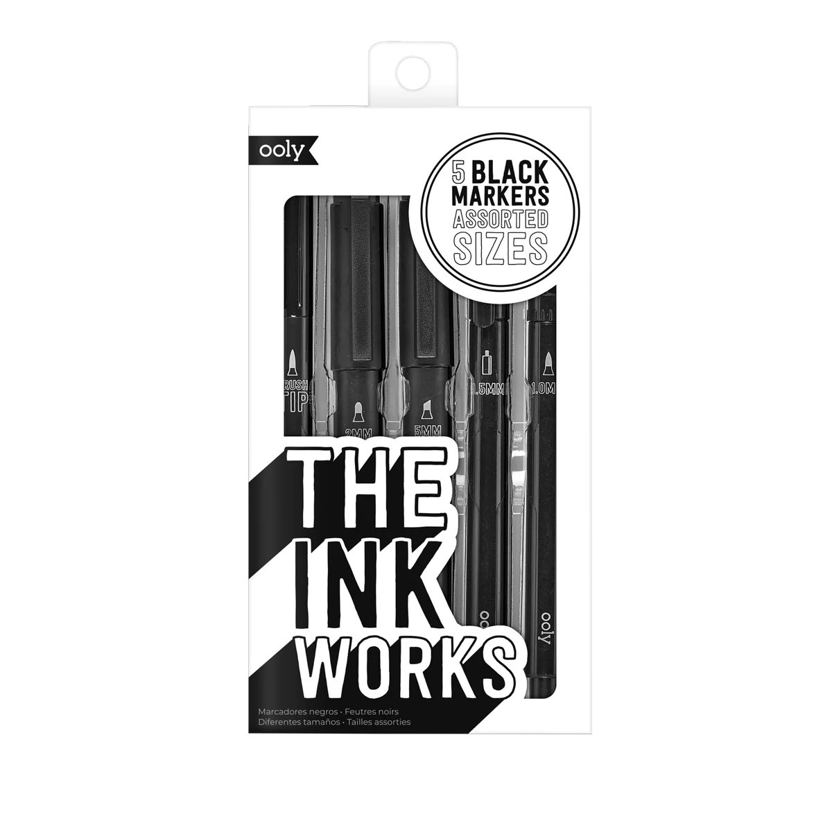 The Ink Works: Assorted Black Markers ( Set of 5)