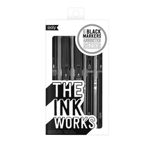 The Ink Works: Assorted Black Markers ( Set of 5)