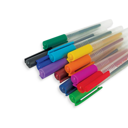 Color Luxe: Fine Tip Gel Pens (Set of 12)