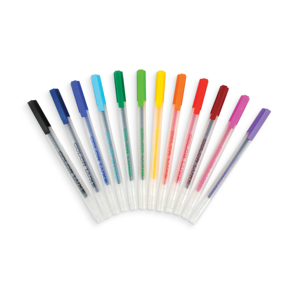 Color Luxe: Fine Tip Gel Pens (Set of 12)