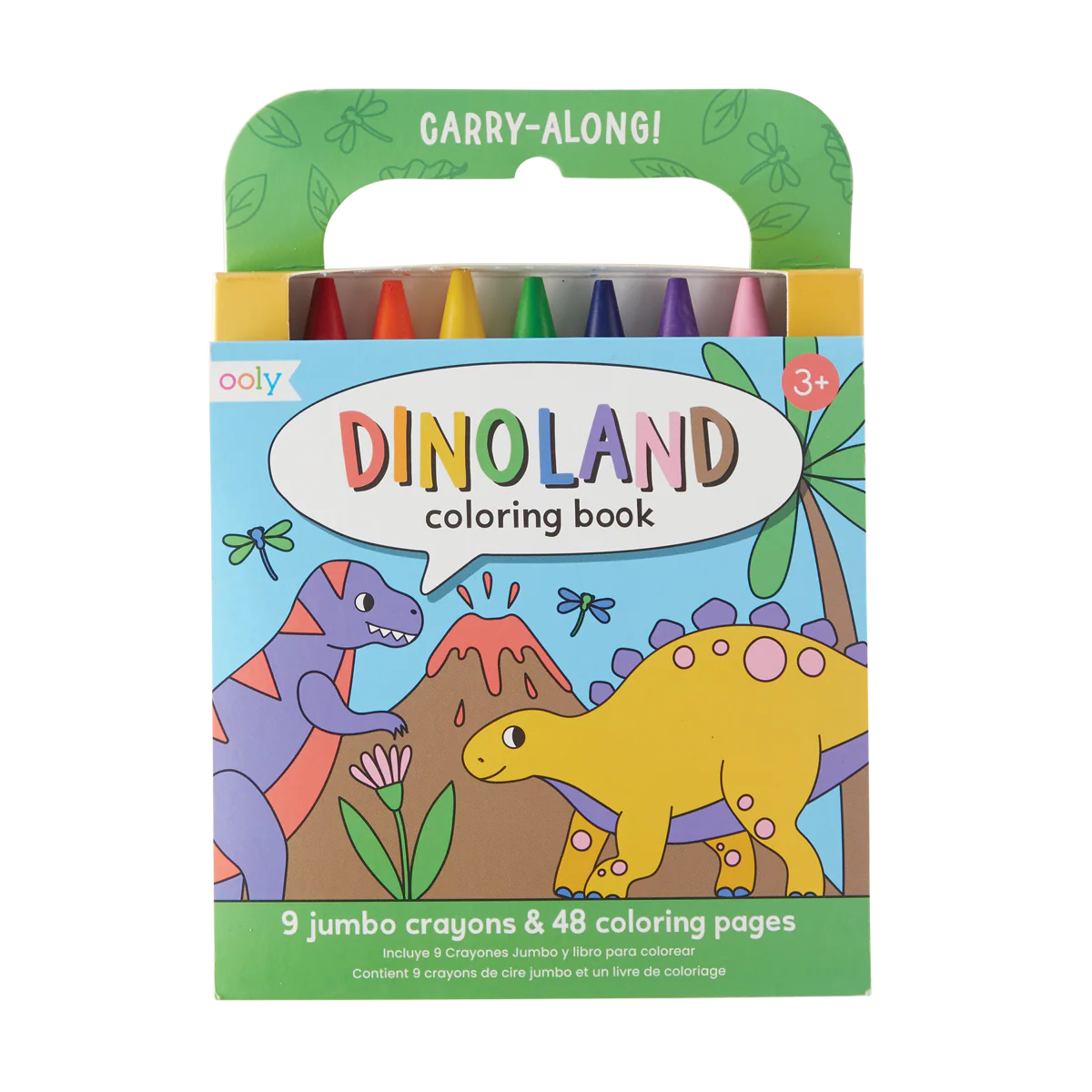 Carry Along Crayon & Coloring Book Kit -  Dinoland