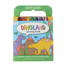 Carry Along Crayon & Coloring Book Kit -  Dinoland