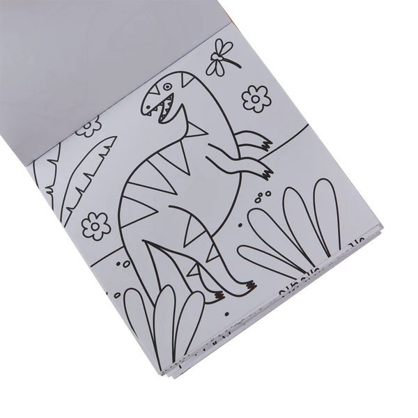 Carry Along Crayon & Coloring Book Kit -  Dinoland