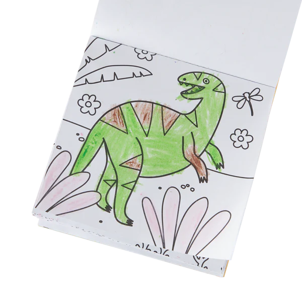 Carry Along Crayon & Coloring Book Kit -  Dinoland