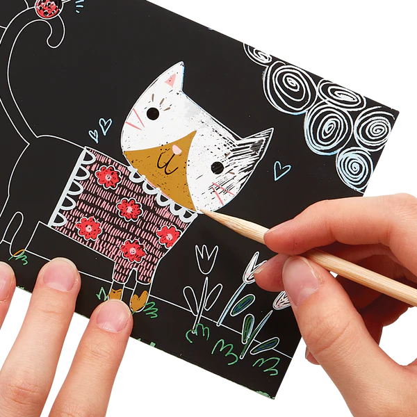 Scratch & Scribble: Mini Kit - Cutie Cats (7pc Set)