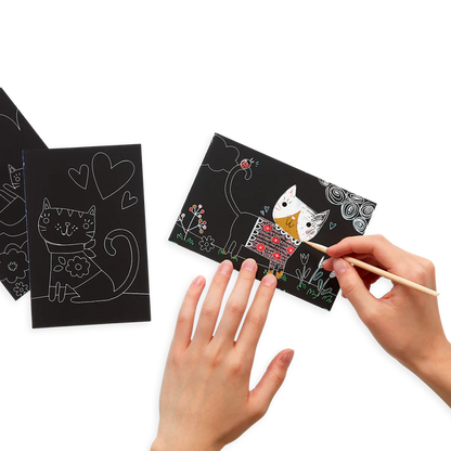 Scratch & Scribble: Mini Kit - Cutie Cats (7pc Set)