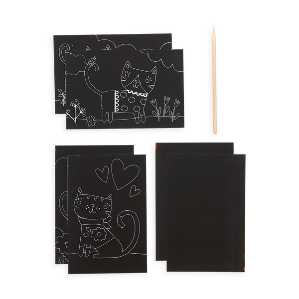 Scratch & Scribble: Mini Kit - Cutie Cats (7pc Set)