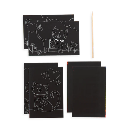 Scratch & Scribble: Mini Kit - Cutie Cats (7pc Set)