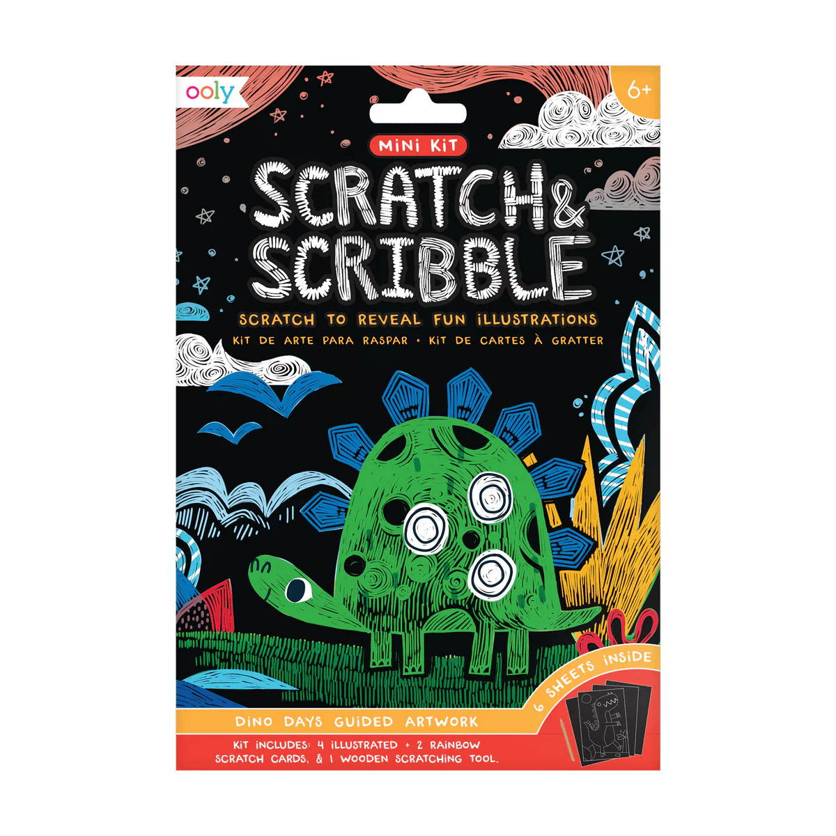 Scratch & Scribble: Mini Kit - Dino Days