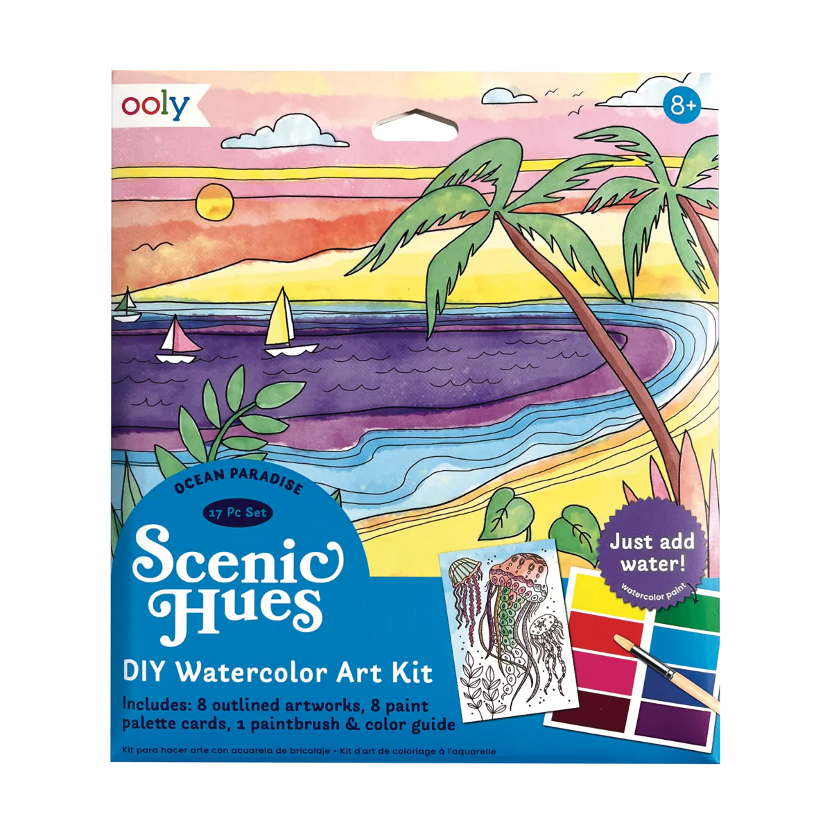 Scenic Hues D.I.Y. Watercolor Kit Ocean Paradise