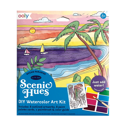 Scenic Hues D.I.Y. Watercolor Kit Ocean Paradise