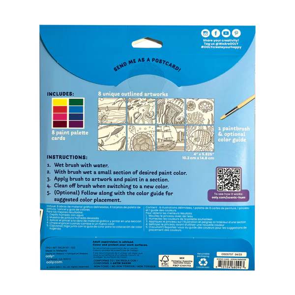 Scenic Hues D.I.Y. Watercolor Kit Ocean Paradise