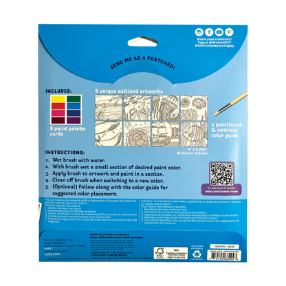 Scenic Hues D.I.Y. Watercolor Kit Ocean Paradise